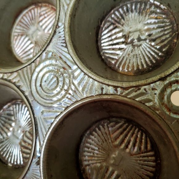 Rare Vintage BAKEREX Crown Ware 8 cup Muffin Tin - Picture 6 of 8